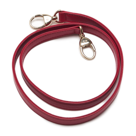 Dior Cannage Lamb Skin 2 Way Hand Bag Red Gold Hardware - Picture 11 of 12